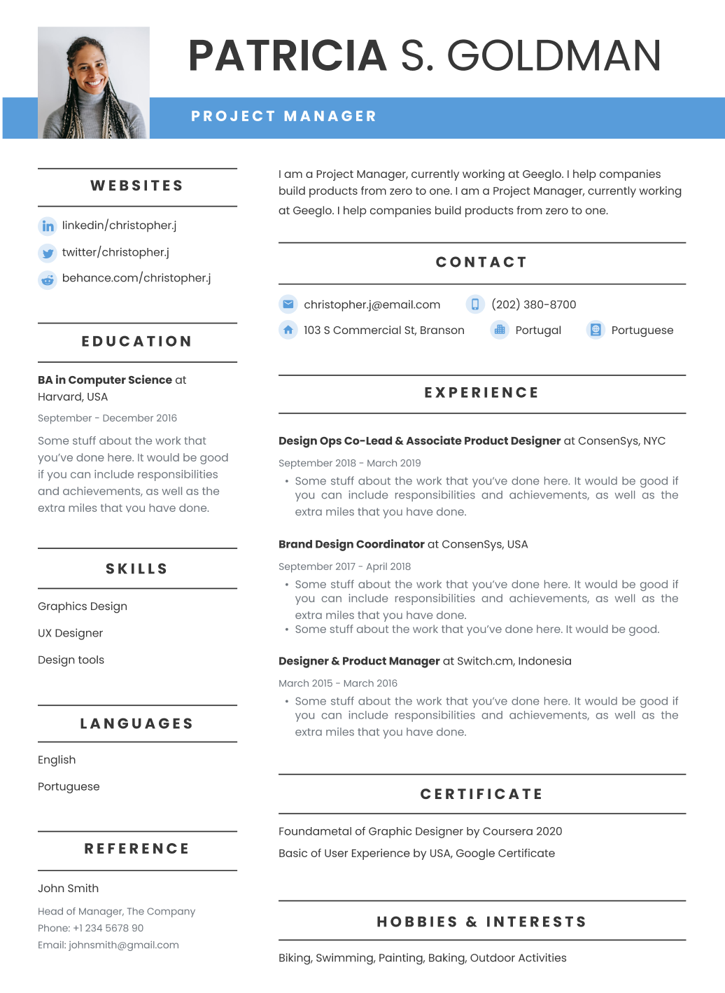 resume template