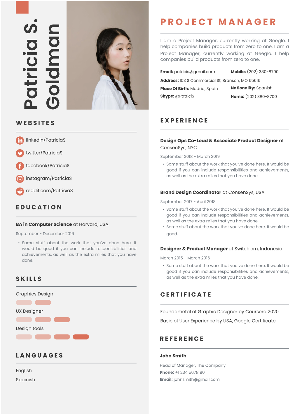 resume template